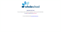 Desktop Screenshot of booking.wholeschool.tv